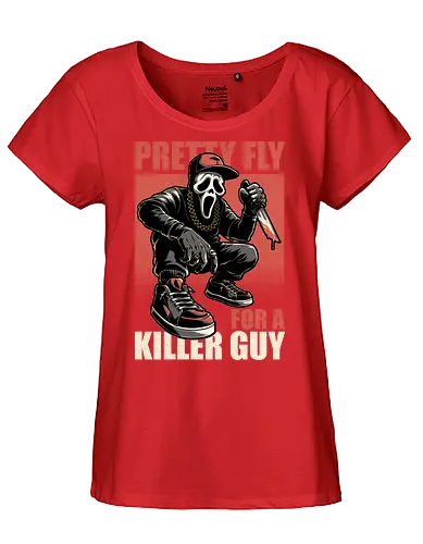 Music Horror Movie - Scary, Killer, Serial Killer, Assassin, Murder, Rapper, Rap, Gangsta Rap, Gangsters, Gangster, Street, Street Art, Streetwear, Spooky, Scared, Parody, Comedy, Movie, Movies, Classic, Horror, Horror Movies, Horror Movie, Music, Meme, Joke - Fairtrade Girl Shirt
