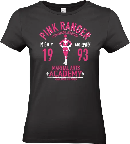 Pink Ranger Academy - Mighty Morphin 1993 - pink ranger, kimberly hart, 90er kleidung, mighty morphin, pterodactyl dinozord, teetan, angel grove, rosa ranger, super sentai, amy jo johnson, zordon, vintage kunst, its morphin time, tokusatsu, power t-shirt - Standard T-Shirt (Frauen)