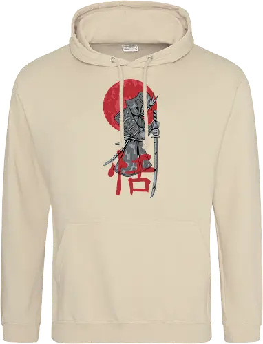 Japanese Ronin Samurai Warrior Red Sun