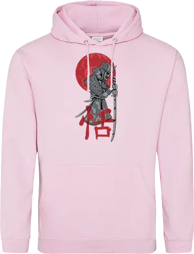 Japanese Ronin Samurai Warrior Red Sun