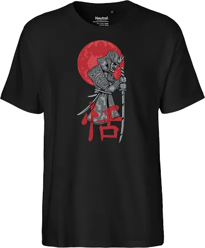 Japanese Ronin Samurai Warrior Red Sun