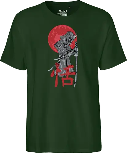Japanese Ronin Samurai Warrior Red Sun