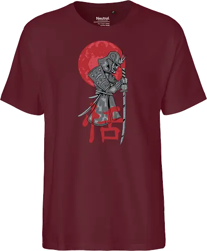 Japanese Ronin Samurai Warrior Red Sun