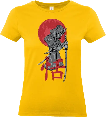 Japanese Ronin Samurai Warrior Red Sun - Japan, Katana, Bushido, Ronin, Japanese Art, Warrior, Ninja, Red Sun, Anime Style, Manga, Martial Arts, Tokyo, Asian Culture, History, Sword. - Standard T-Shirt (Frauen)