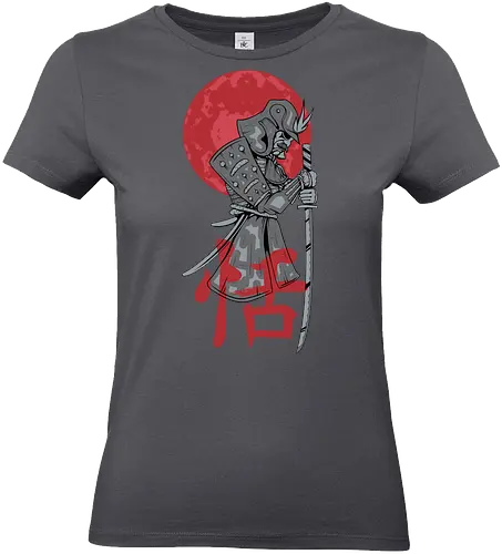 Japanese Ronin Samurai Warrior Red Sun - Japan, Katana, Bushido, Ronin, Japanese Art, Warrior, Ninja, Red Sun, Anime Style, Manga, Martial Arts, Tokyo, Asian Culture, History, Sword. - Standard T-Shirt (Frauen)