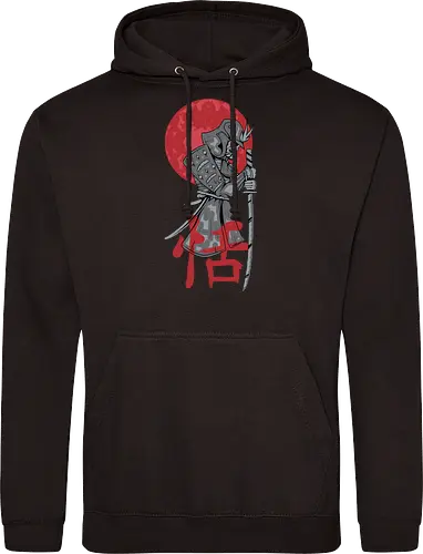 Japanese Ronin Samurai Warrior Red Sun