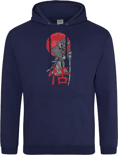 Japanese Ronin Samurai Warrior Red Sun