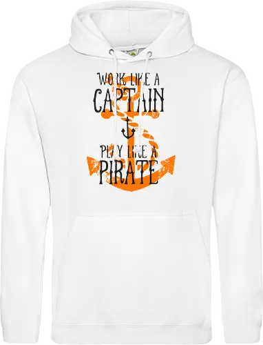Work Like A Captain Play Like A Pirate Nautical Quote