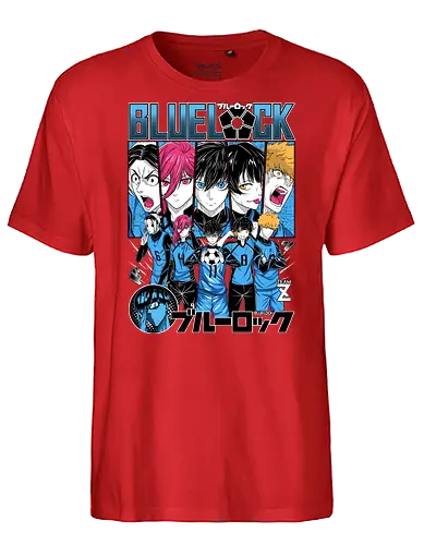 Blue Lock – Ego Striker - blue lock, soccer anime, football anime, striker training, egoist striker, anime sports, competitive anime, sports manga, japanese anime, anime art, goal scorer, intense rivalry, training arc, striker ego, anime aesthetic - Fairtrade T-Shirt