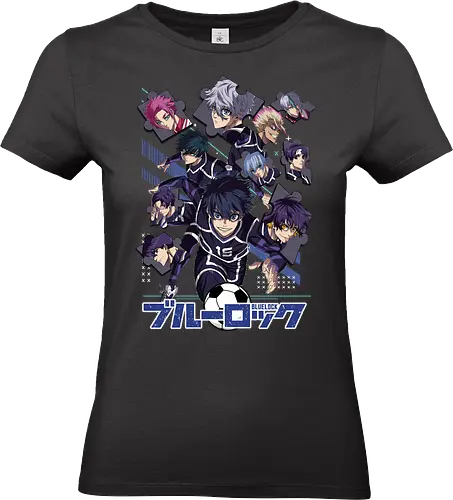 Blue Lock – Striker Evolution - anime aesthetic, blue lock, soccer anime, football anime, striker program, egoist player, anime sports, competitive anime, sports manga, japanese anime, anime art, goal scoring, striker battle, training arc, intense rivalry - Standard T-Shirt (Frauen)