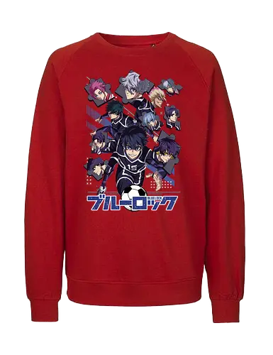 Blue Lock – Striker Evolution - anime aesthetic, blue lock, soccer anime, football anime, striker program, egoist player, anime sports, competitive anime, sports manga, japanese anime, anime art, goal scoring, striker battle, training arc, intense rivalry - Fairtrade Sweatshirt