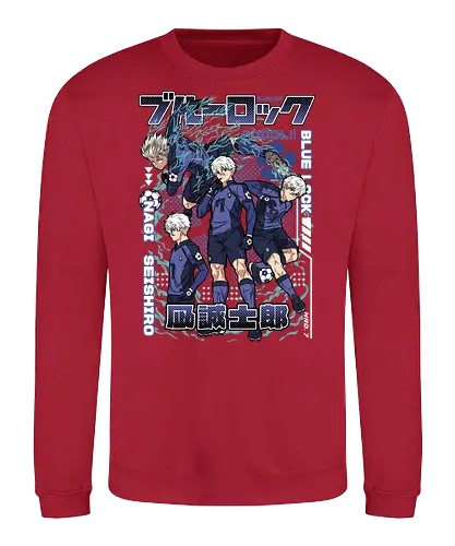 Nagi – Genius Striker - blue lock, nagi seishiro, anime striker, soccer prodigy, football anime, lazy genius, first touch master, sports anime, manga series, japanese anime, anime art, goal scorer, striker talent, blue lock player, anime aesthetic - Sweatshirt