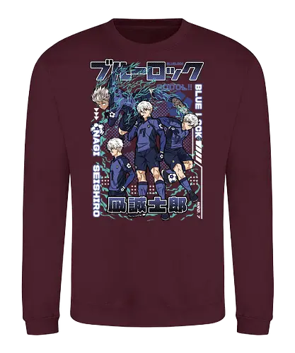 Nagi – Genius Striker - blue lock, nagi seishiro, anime striker, soccer prodigy, football anime, lazy genius, first touch master, sports anime, manga series, japanese anime, anime art, goal scorer, striker talent, blue lock player, anime aesthetic - Sweatshirt
