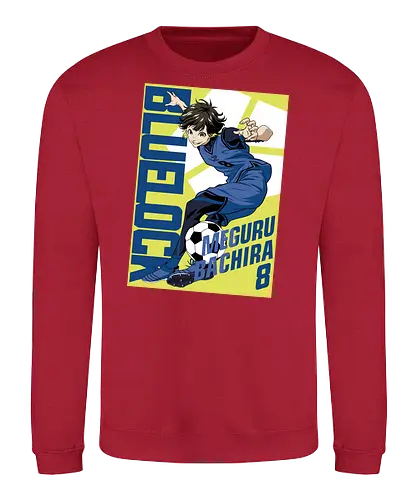 Bachira – Instinct Player - blue lock, meguru bachira, instinct striker, soccer anime, football anime, creative playstyle, dribbling skills, sports anime, manga series, japanese anime, anime art, striker instinct, egoist player, blue lock team, anime aesthetic - Sweatshirt