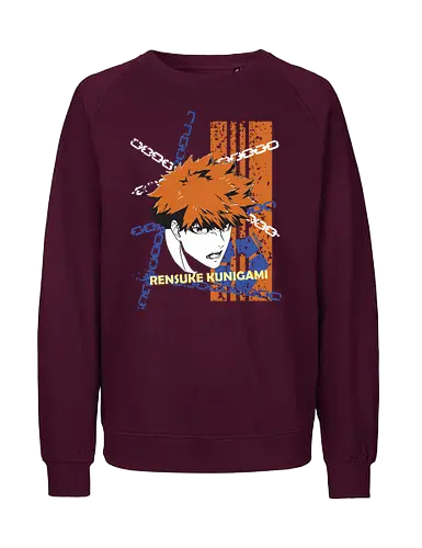 Kunigami – Wild Card Hero - blue lock, rensuke kunigami, wild card, hero striker, soccer anime, football anime, power shot, sports anime, manga series, japanese anime, anime art, striker strength, blue lock player, goal scorer, anime aesthetic - Fairtrade Sweatshirt