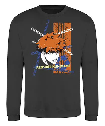 Kunigami – Wild Card Hero - blue lock, rensuke kunigami, wild card, hero striker, soccer anime, football anime, power shot, sports anime, manga series, japanese anime, anime art, striker strength, blue lock player, goal scorer, anime aesthetic - Sweatshirt