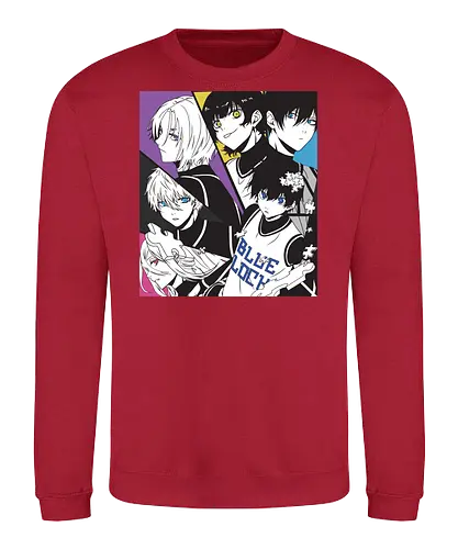 Blue Lock – Ego vs Teamwork - blue lock, soccer anime, football anime, ego vs teamwork, striker philosophy, sports anime, competitive manga, japanese anime, anime art, team match, striker ego, blue lock project, goal scoring, anime aesthetic - Sweatshirt