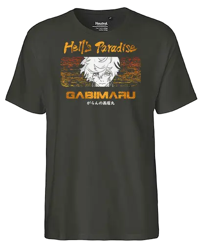 Blood and Survival - gabimaru the hollow, ninja assassin, dark fantasy anime, survival island, supernatural powers, action anime, seinen manga, japanese anime, anime art, deadly mission, execution squad, brutal battles, anime aesthetic - Fairtrade T-Shirt