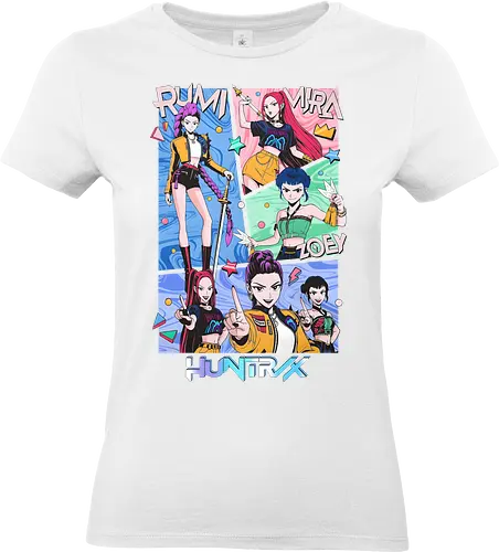 Huntrix – Hunter’s Instinct - huntrix, elite hunters, instinct fighters, anime battle squad, monster slayer team, dark fantasy anime, action anime, combat unit, anime warriors, manga style, japanese anime, anime art, hunter guild, battle instinct, anime aesthetic - Standard T-Shirt (Frauen)