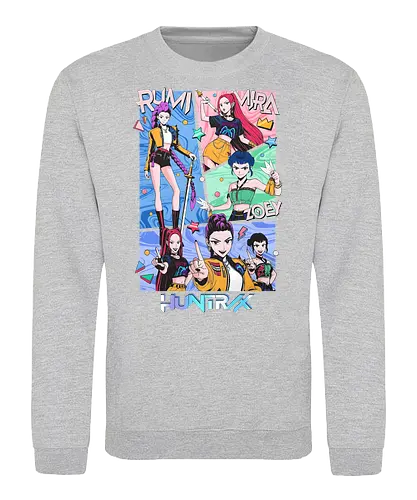 Huntrix – Hunter’s Instinct - huntrix, elite hunters, instinct fighters, anime battle squad, monster slayer team, dark fantasy anime, action anime, combat unit, anime warriors, manga style, japanese anime, anime art, hunter guild, battle instinct, anime aesthetic - Sweatshirt