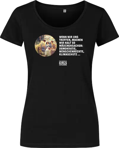 Mädchensachen: Demokratie DARK EDITION - Damen T-Shirt