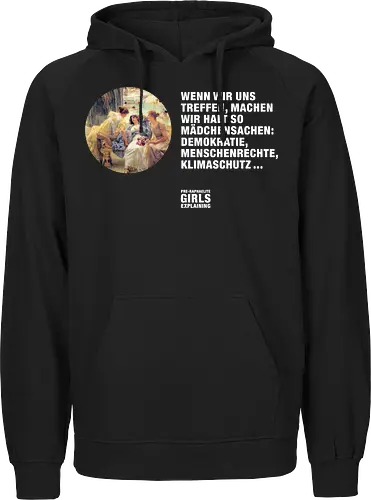 Mädchensachen: Demokratie DARK EDITION - Fairtrade Hoodie