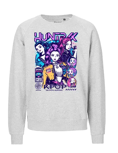 Huntrix – Ultimate Hunt - huntrix, ultimate hunters, hunt mission, anime battle squad, monster slayers, dark action anime, fantasy hunters, combat team, anime warriors, manga series, japanese anime, anime art, hunter crew, final hunt, anime aesthetic - Fairtrade Sweatshirt