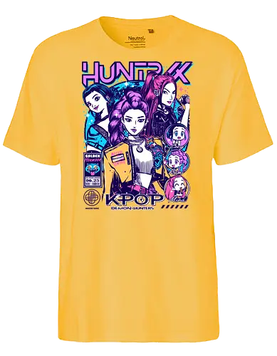 Huntrix – Ultimate Hunt - huntrix, ultimate hunters, hunt mission, anime battle squad, monster slayers, dark action anime, fantasy hunters, combat team, anime warriors, manga series, japanese anime, anime art, hunter crew, final hunt, anime aesthetic - Fairtrade T-Shirt