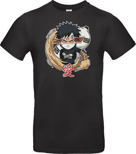 Chibi Gaara Sand Defense - Distorted Gaze Anime Tee Design