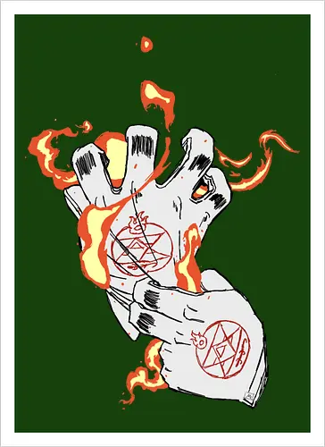 Roy Mustang's gloves- Fullmetal Alchemist fanart