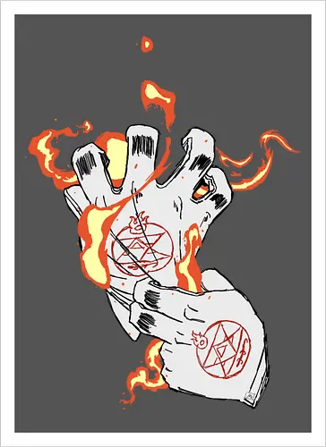 Roy Mustang's gloves- Fullmetal Alchemist fanart