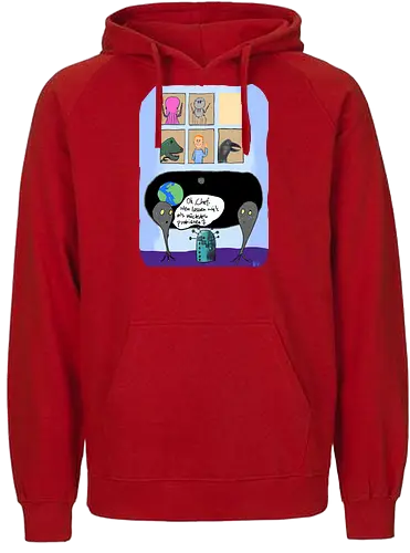 Wer darf als nächster? - Evolution, Erdgeschichte, Zivilisationen, Civilisation, Klimawandel - Fairtrade Hoodie