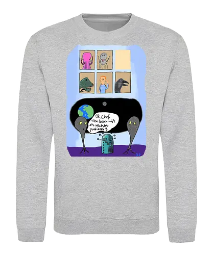 Wer darf als nächster? - Evolution, Erdgeschichte, Zivilisationen, Civilisation, Klimawandel - Sweatshirt