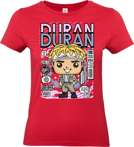 Simon Le Bon – 80s Icon - simon le bon, duran duran, 80s music, pop band, music icon, singer style, funko style, chibi musician, pop figure style, stylized singer, collectible design, retro aesthetic, music legend, vintage vibe, cute stylized - Standard T-Shirt (Frauen)