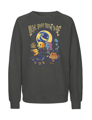 Nightmare – Pumpkin King - Nightmare, halloween town, gothic animation, fantasy film, funko style, chibi skeleton, pop figure style, stylized character, collectible design, spooky cute, holiday gothic, halloween aesthetic, cute dark - Fairtrade Sweatshirt