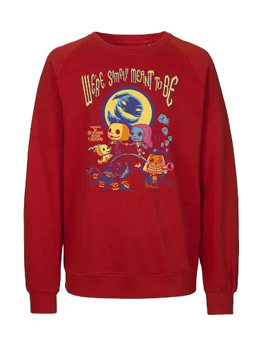 Nightmare – Pumpkin King - Nightmare, halloween town, gothic animation, fantasy film, funko style, chibi skeleton, pop figure style, stylized character, collectible design, spooky cute, holiday gothic, halloween aesthetic, cute dark - Fairtrade Sweatshirt