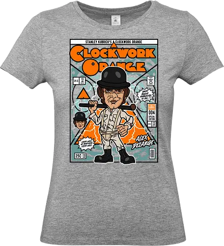 A Clockwork Orange – Alex DeLarge - a clockwork orange, alex delarge, cult film, dystopian movie, classic cinema, psychological film, funko style, chibi character, pop figure style, stylized design, collectible figure, retro aesthetic, film icon, vintage cinema, cute stylized - Standard T-Shirt (Frauen)