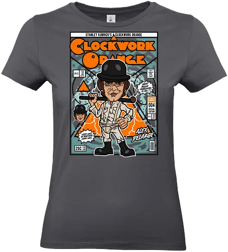 A Clockwork Orange – Alex DeLarge - a clockwork orange, alex delarge, cult film, dystopian movie, classic cinema, psychological film, funko style, chibi character, pop figure style, stylized design, collectible figure, retro aesthetic, film icon, vintage cinema, cute stylized - Standard T-Shirt (Frauen)