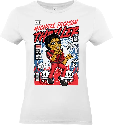 Thriller – Zombie King - thriller, zombie dance, music video, pop legend, 80s music, funko style, chibi dancer, pop figure style, stylized character, collectible design, music icon, horror dance, retro aesthetic, cute spooky - Standard T-Shirt (Frauen)