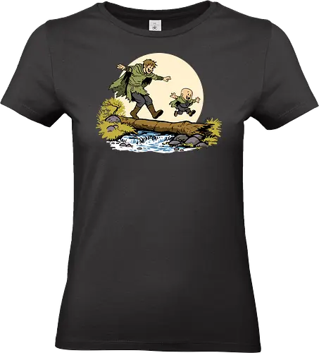 Ser Dunk and Egg - A knight of the seven kingdoms, hedge knight, ser dunk, dunk, Duncan, egg, tall knight, Calvin and Hobbes - Standard T-Shirt (Frauen)