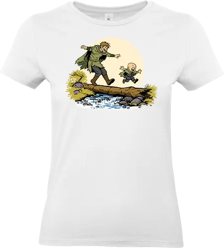 Ser Dunk and Egg - A knight of the seven kingdoms, hedge knight, ser dunk, dunk, Duncan, egg, tall knight, Calvin and Hobbes - Standard T-Shirt (Frauen)