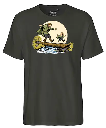 Ser Dunk and Egg - A knight of the seven kingdoms, hedge knight, ser dunk, dunk, Duncan, egg, tall knight, Calvin and Hobbes - Fairtrade T-Shirt