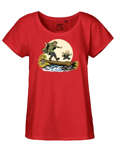 Ser Dunk and Egg - A knight of the seven kingdoms, hedge knight, ser dunk, dunk, Duncan, egg, tall knight, Calvin and Hobbes - Fairtrade Girl Shirt