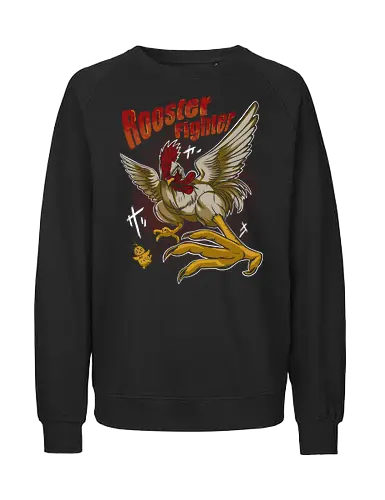 Rooster Fighter - rooster, roosterfighter, anime - Fairtrade Sweatshirt