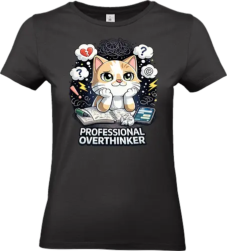 Professional Overthinker - Simlow, Twitch, Streamer, Katze, Chaos - Standard T-Shirt (Frauen)