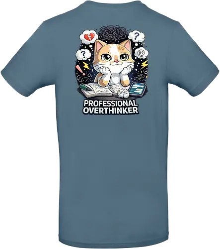 Professional Overthinker Back - Simlow, Twitch, Streamer, Katze, Chaos - Standard T-Shirt