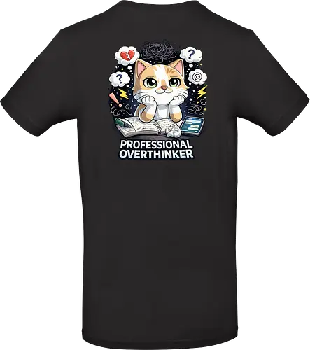 Professional Overthinker Back - Simlow, Twitch, Streamer, Katze, Chaos