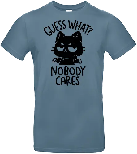Guess What Nobody Cares - koalatees, koala, koalastudio, cat, cat lover, black cat, sarcastic, ironic, funny, introvert, antisocial, relatable - Standard T-Shirt