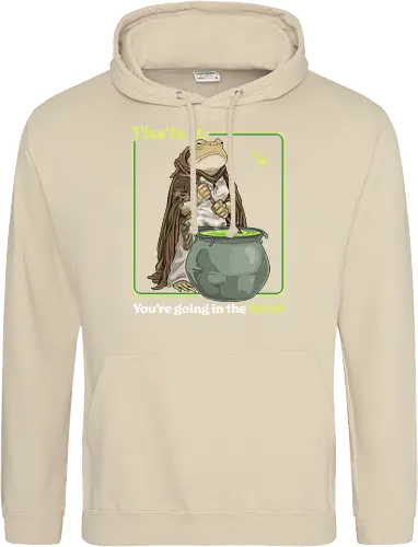 That's it You're Going In The Soup - thats it youre going in the soup, dark humor, frog, funny, funny meme, gen z, humor, sarcasm, silly, soup, toad, unhinged, weird, weirdcore, wizard - Standard Hoodie