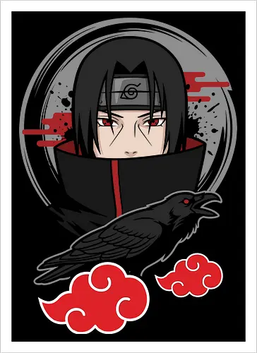Itachi Uchiha & the Crows - Akatsuki Genjutsu Graphic